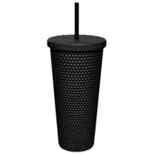 Playboy Black Textured Cup with Straw - 20 oz. at Spencer's