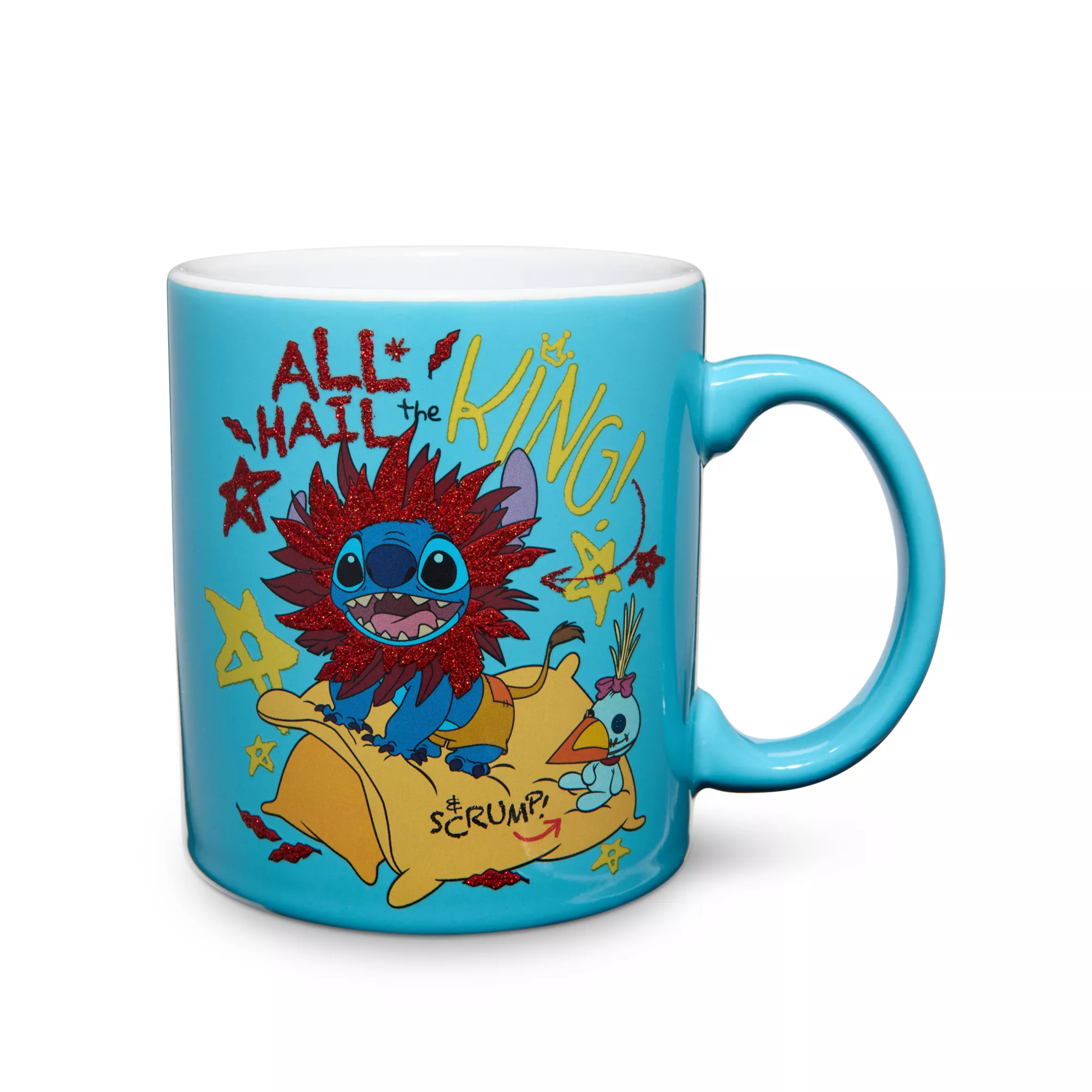 All Hail the King Stitch Coffee Mug 20 oz. - Lilo & Stitch at Spencer's