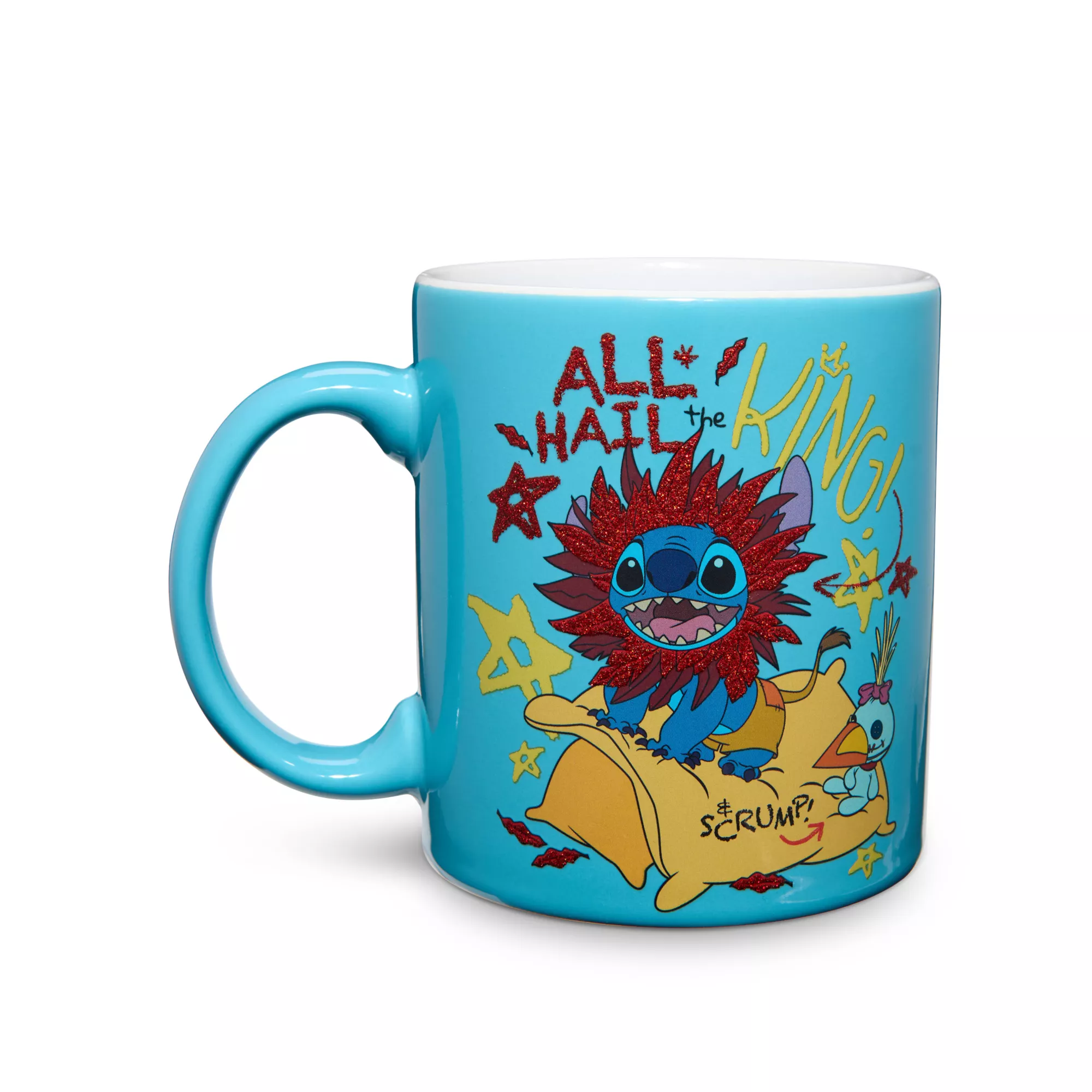 All Hail the King Stitch Coffee Mug 20 oz. - Lilo & Stitch at Spencer's
