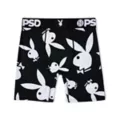 PSD Playboy Bunny White On Black Boxer Briefs at Spencer's
