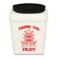 White Take Out Box Molded Stash Jar at Spencer's