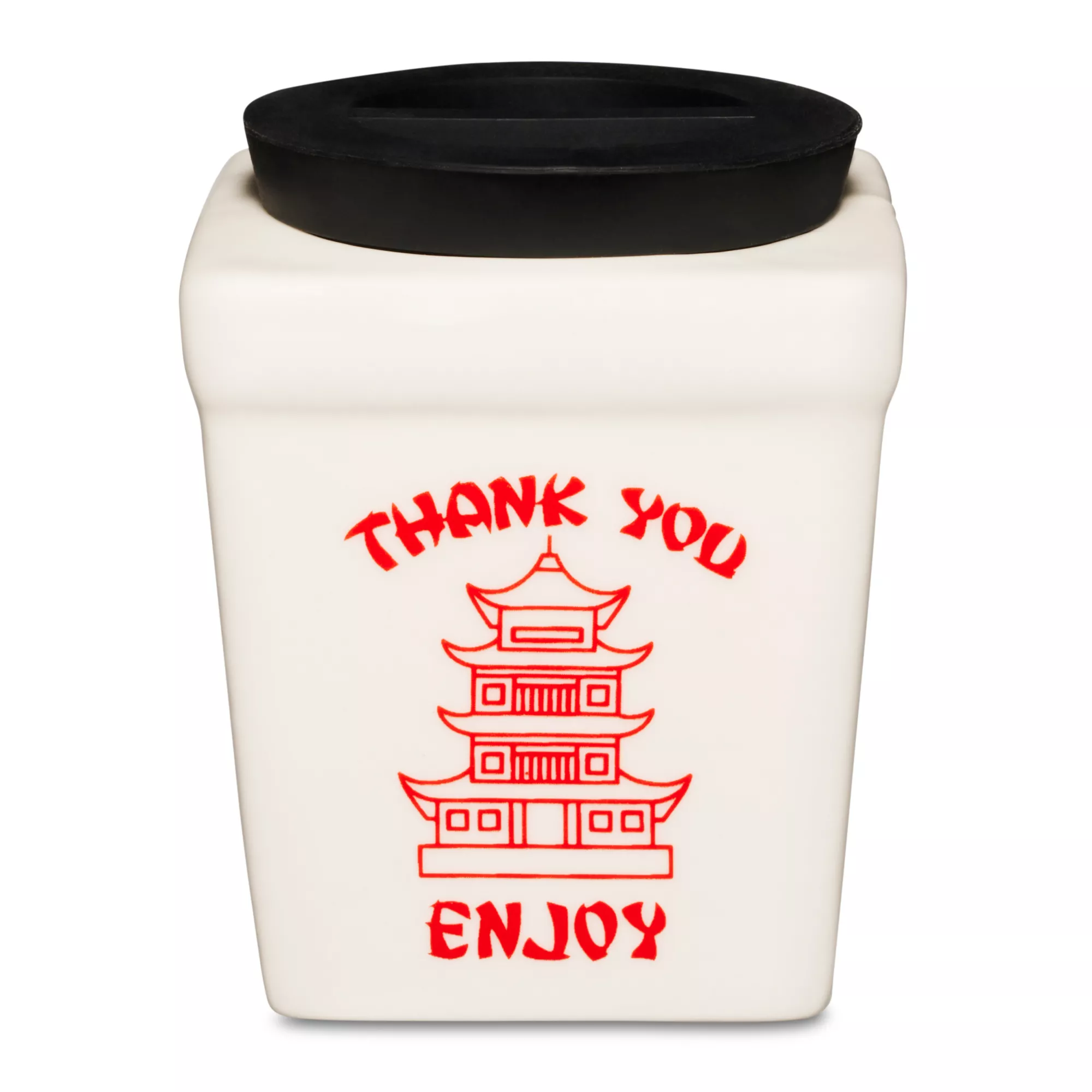 White Takeout Box Molded Stash Jar at Spencer's