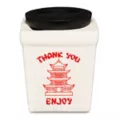 White Take Out Box Molded Stash Jar at Spencer's