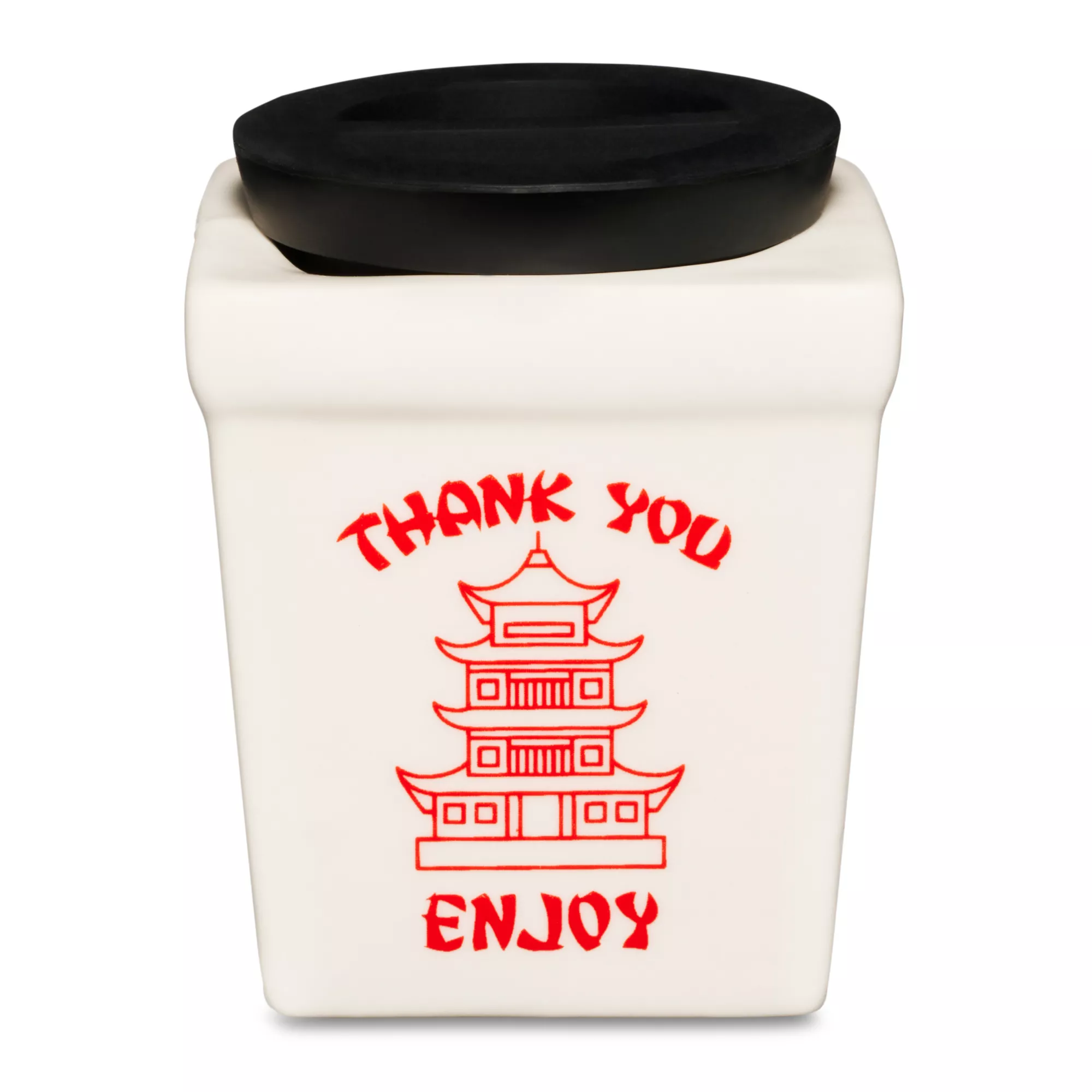 White Takeout Box Molded Stash Jar at Spencer's