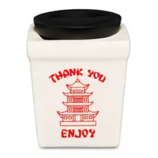 White Take Out Box Molded Stash Jar at Spencer's