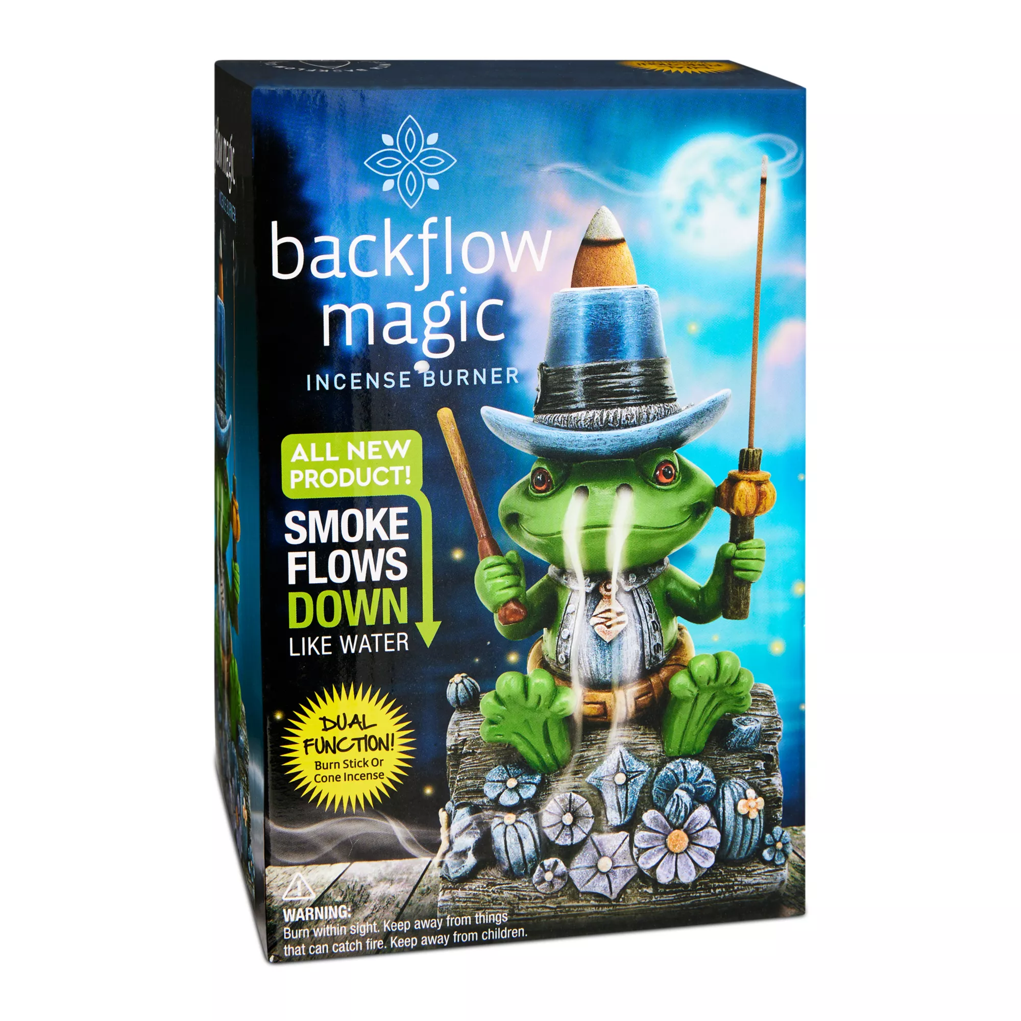 Mystic Frog Dual Function Backflow Incense Burner at Spencer's