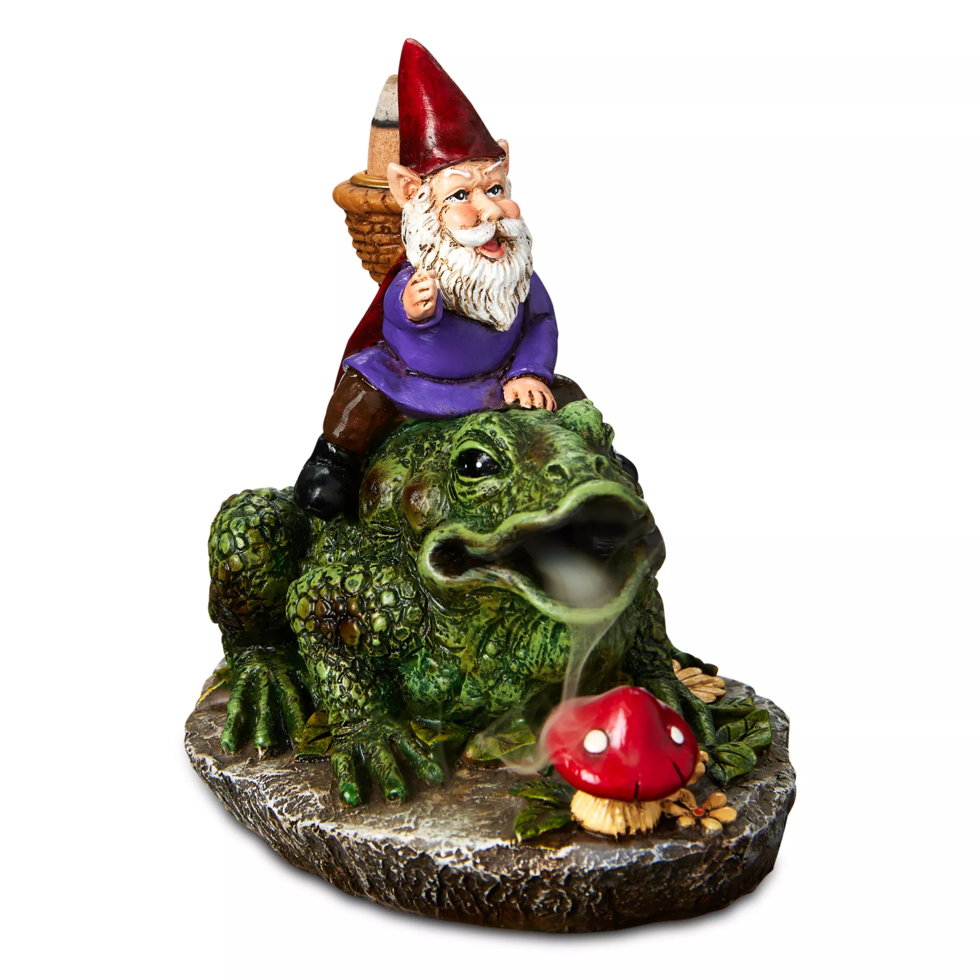 Gnome Frog Backflow Incense Burner at Spencer's