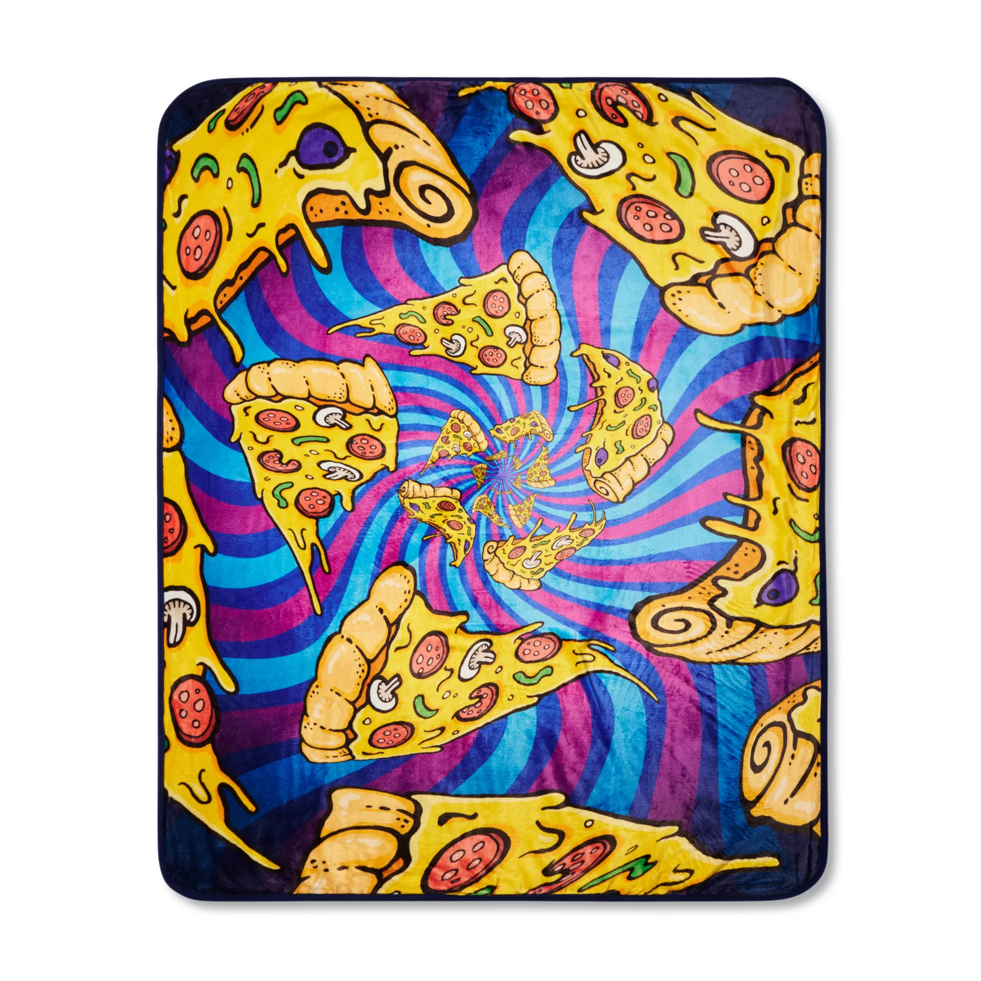Pizza Trip Reversible Fleece Blanket at Spencer's