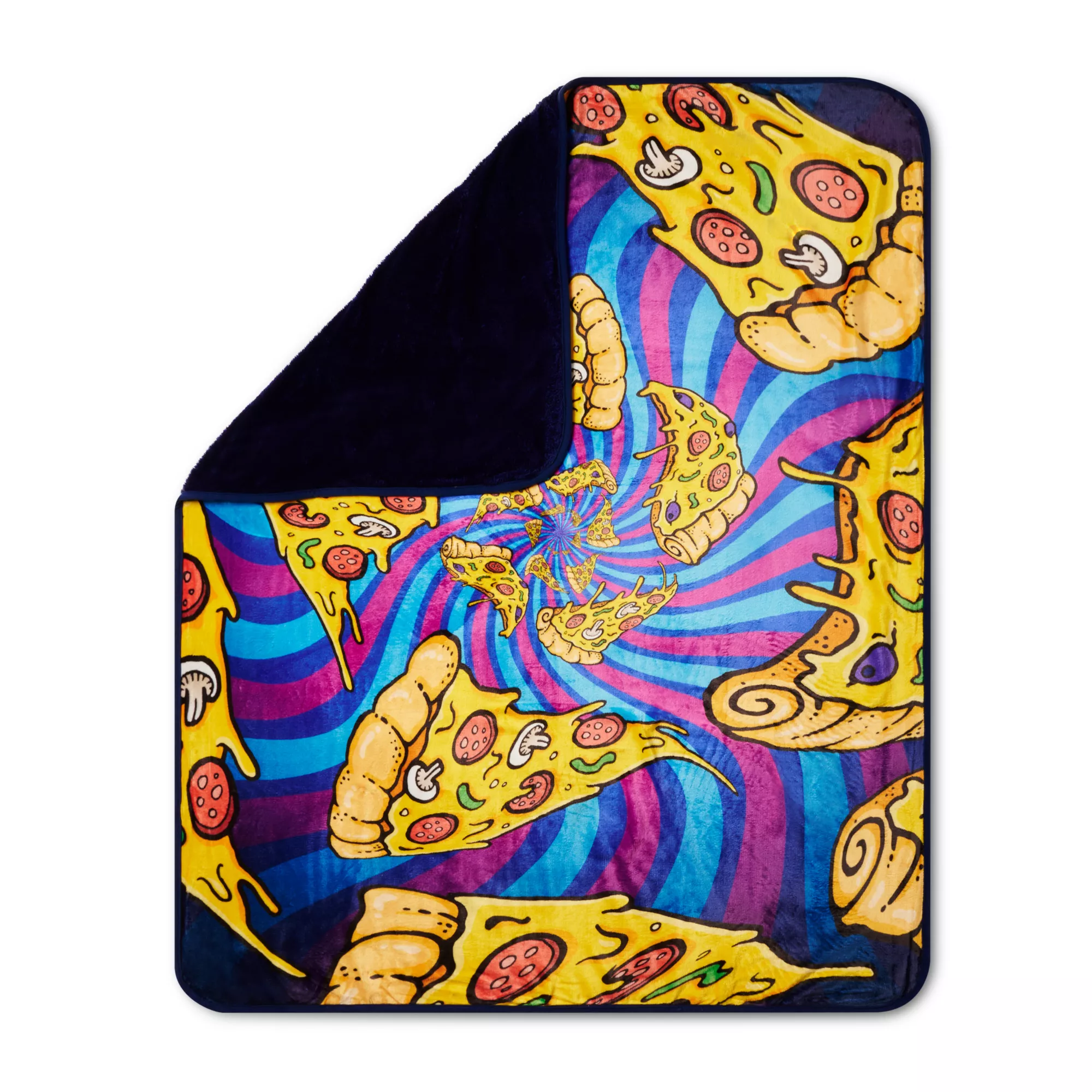 Pizza Trip Reversible Fleece Blanket at Spencer's