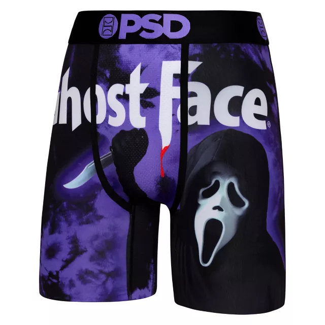 Purple PSD Ghost Face Boxers at Spencer's