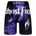 Purple PSD Ghost Face Boxers at Spencer's