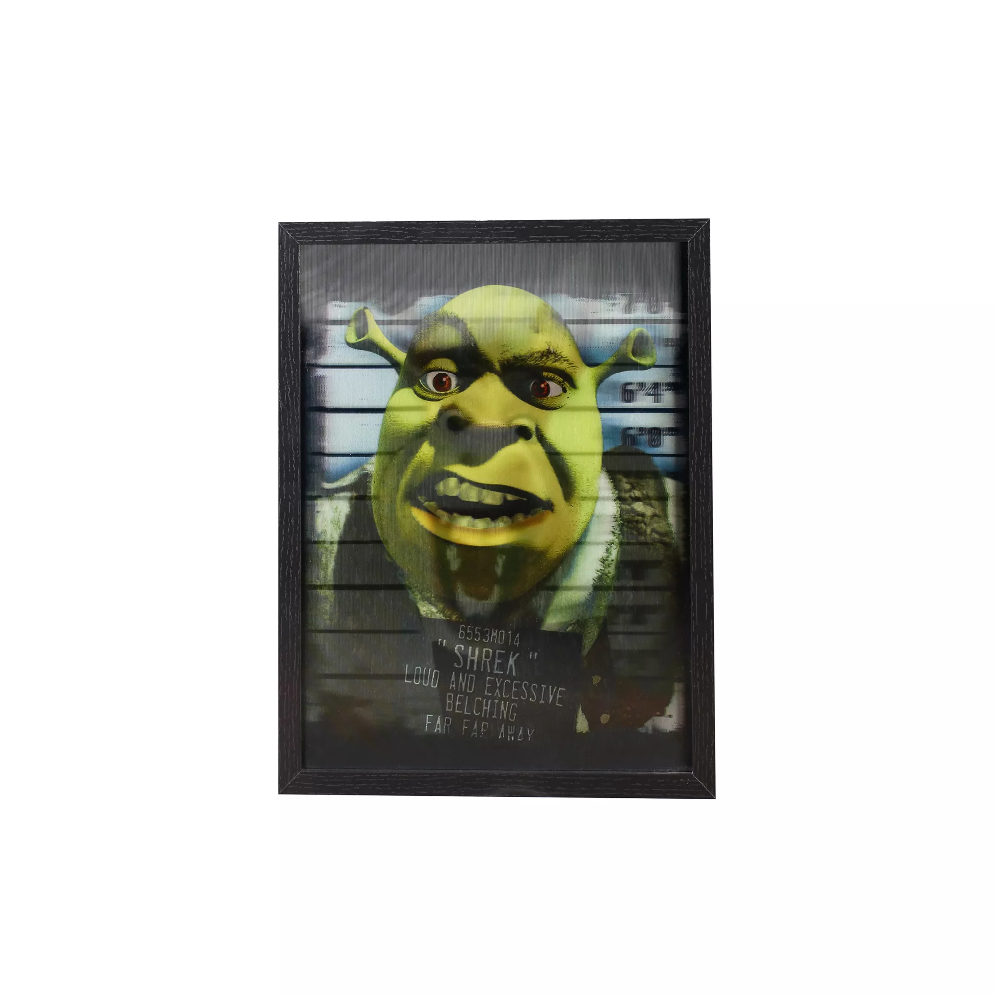 Shrek Belching Lenticular Sign at Spencer's