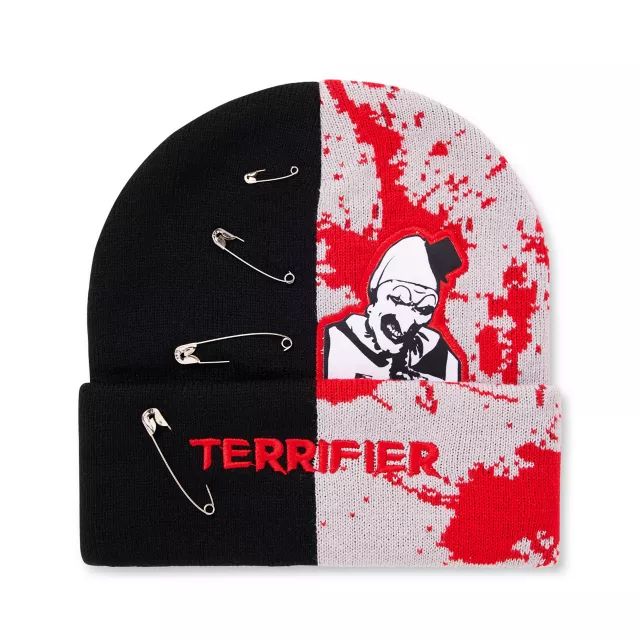 Art the Clown Split Hardware Cuff Beanie Hat - Terrifier at Spencer's