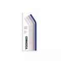 Multi-Color Tinted Glass Straws with Brush - 4 Pack at Spencer's