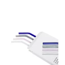 Multi-Color Tinted Glass Straws with Brush - 4 Pack at Spencer's