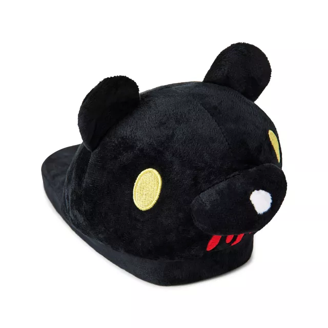 Black Gloomy Bear Plush Slippers at Spencer's