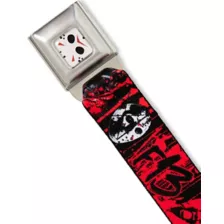 Buckle-Down Jason Voorhees Mask Seatbelt Belt - Friday the 13th at Spencer's
