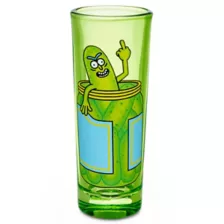 Pickle Rick Tall Shot Glass 2 oz. - Rick and Morty at Spencer's