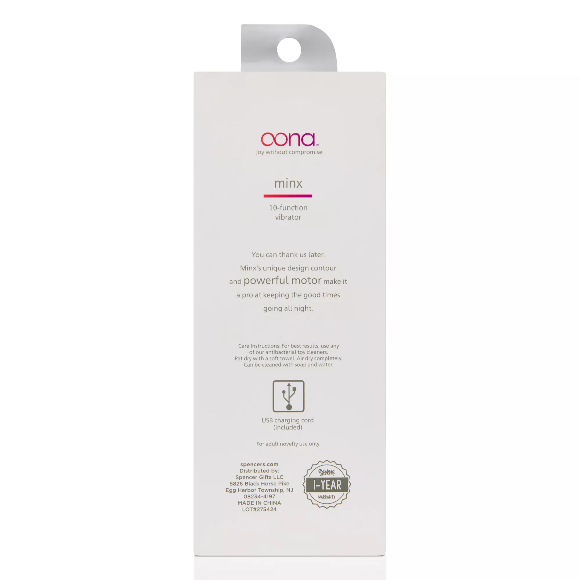 Oona Minx Vibrator Blue at Spencer's