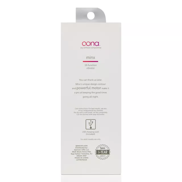 Oona Minx Vibrator Blue at Spencer's