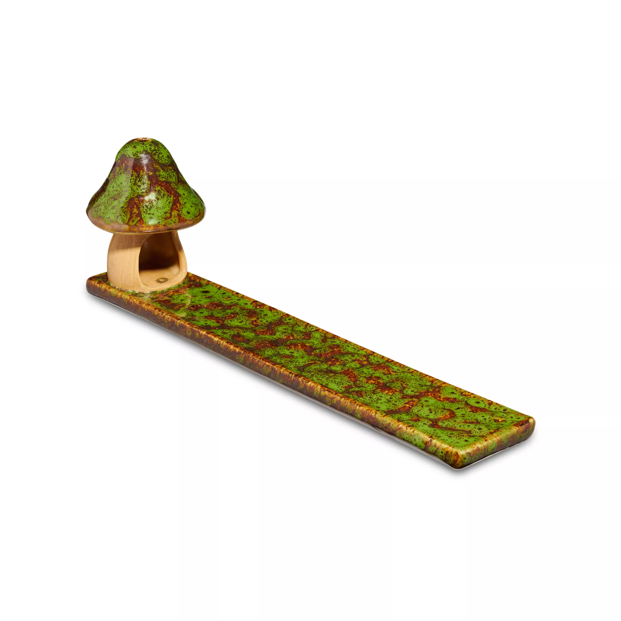 Glazed Mushroom Dual Function Incense Burner at Spencer's
