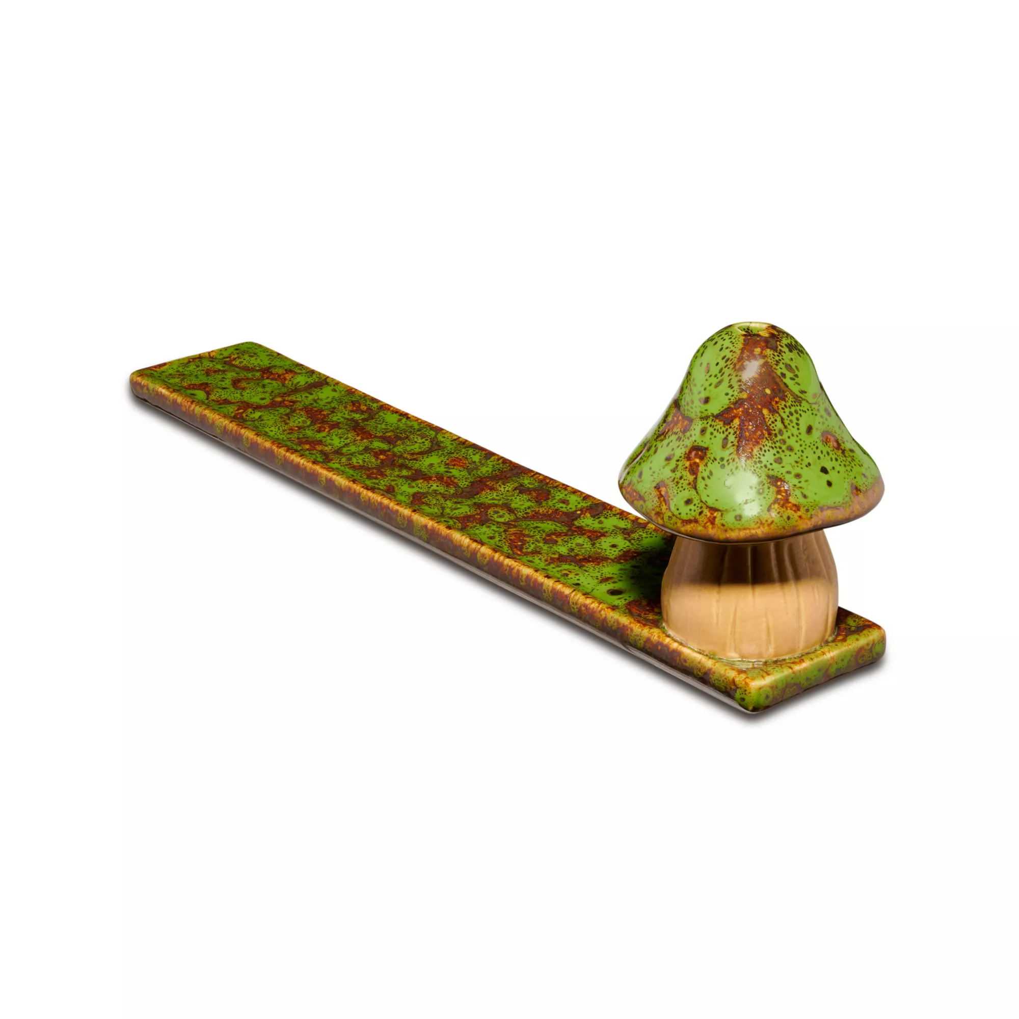 Glazed Mushroom Dual Function Incense Burner at Spencer's