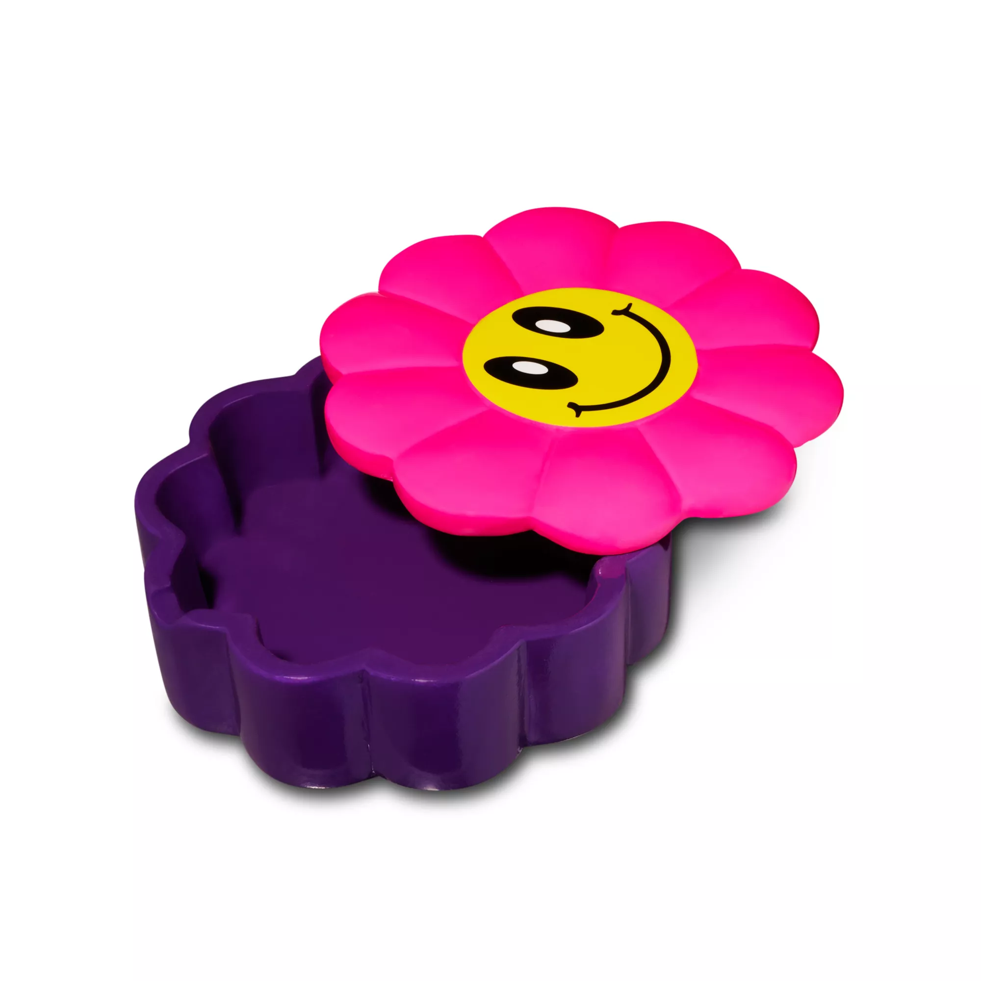 Smiley Face Flower Swivel Lid Ashtray at Spencer's