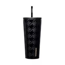 Houndstooth Insulated Cup with Straw - 24 oz. at Spencer's