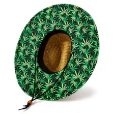 Weed Leaf Lifeguard Hat at Spencer's