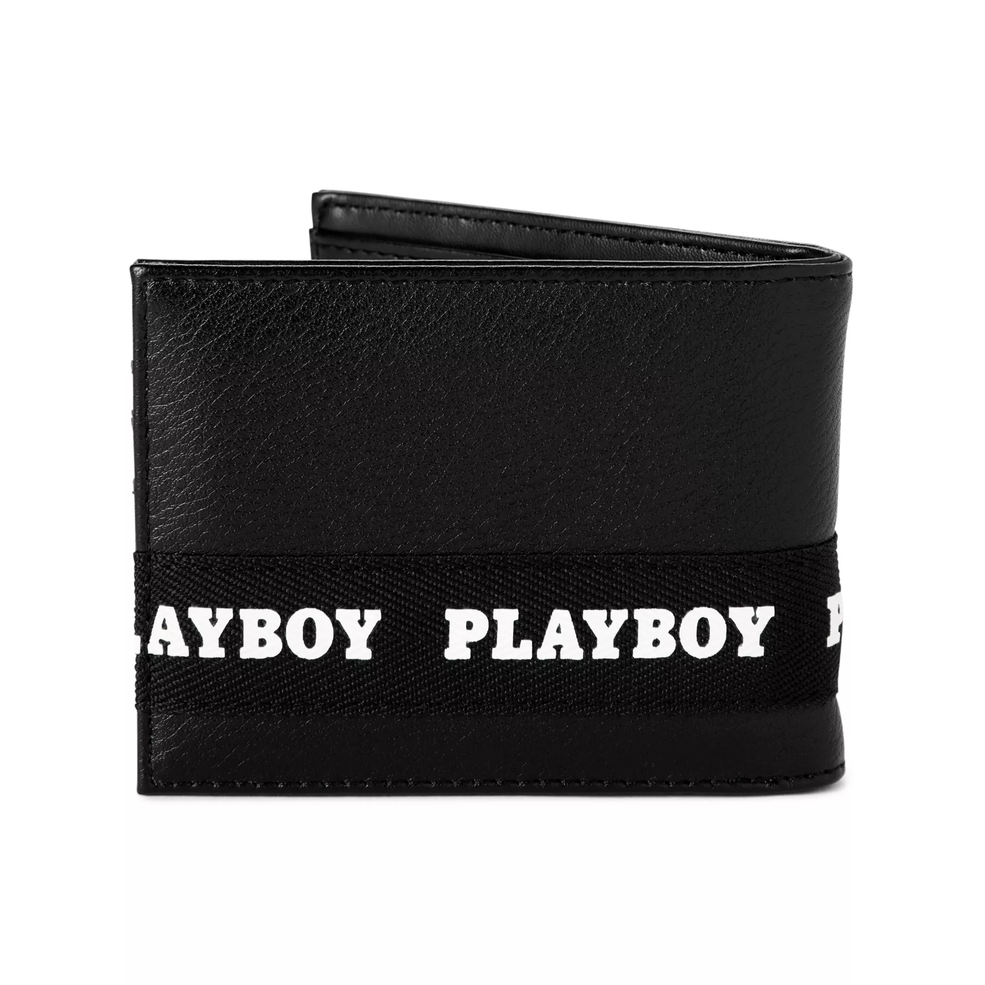 Black Playboy Taping Bifold Wallet
