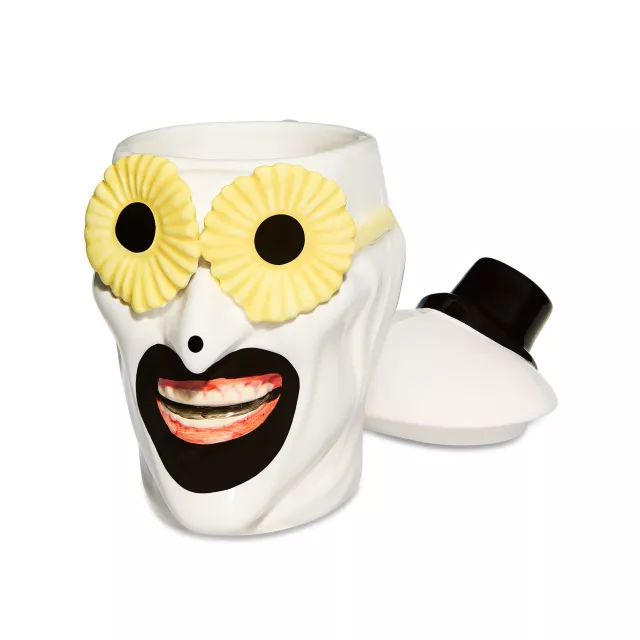 Art the Clown Daisy Glasses Lid Coffee Mug 12 oz. - Terrifier