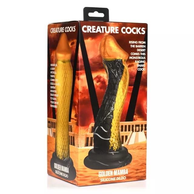 Creature Cocks Golden Mamba Snake Dildo at Spencer's