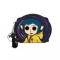 Coraline Face Circle Zip Wallet at Spencer's
