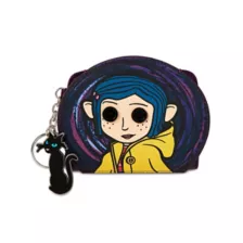 Coraline Face Circle Zip Wallet at Spencer's