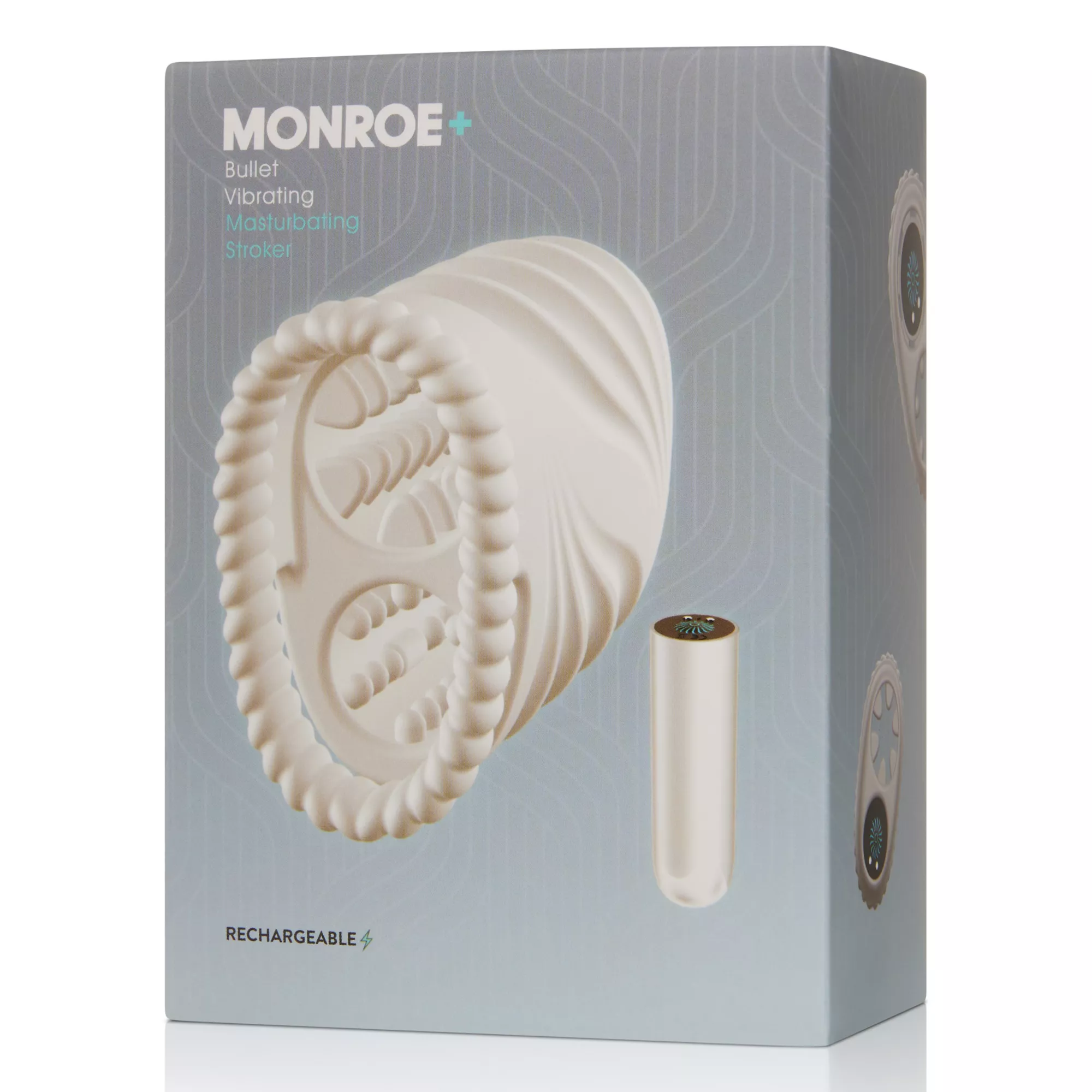 10-Function Rechargeable Vibrating Stroker at Spencer's