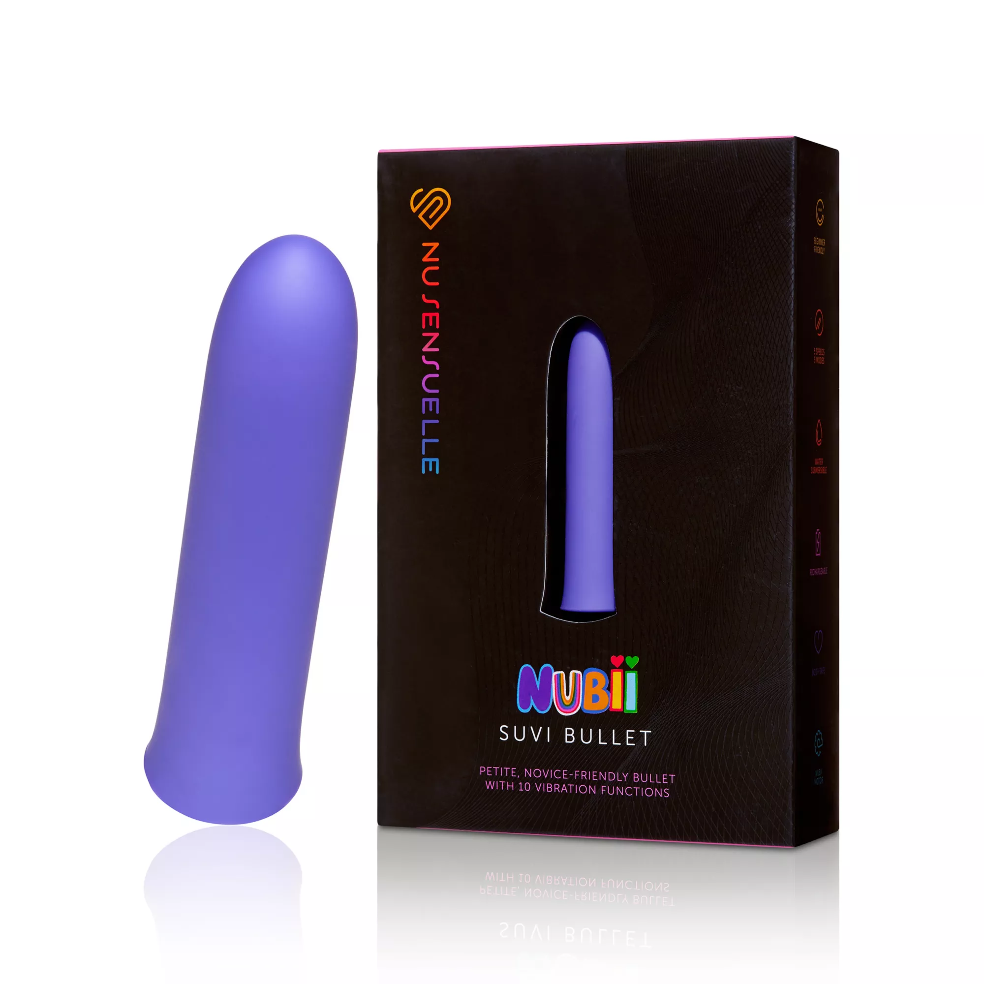 Suvi 10-Function Rechargeable Waterproof Bullet Vibrator - 3.3 Inch at Spencer's