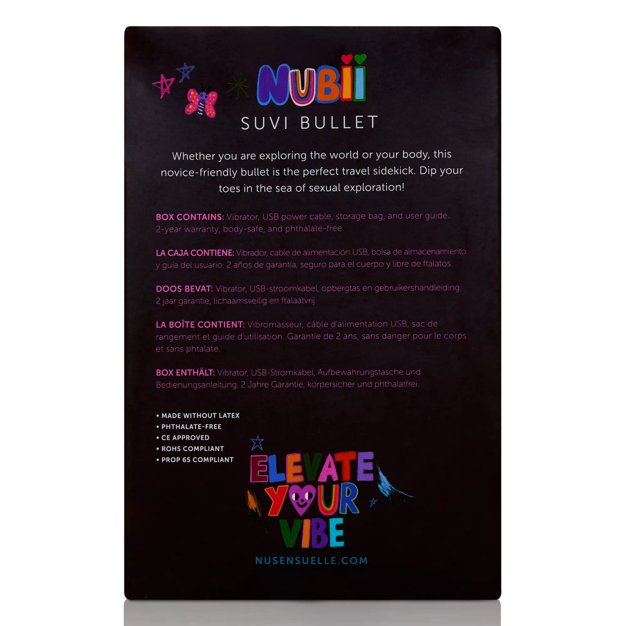 Suvi 10-Function Rechargeable Waterproof Bullet Vibrator - 3.3 Inch at Spencer's