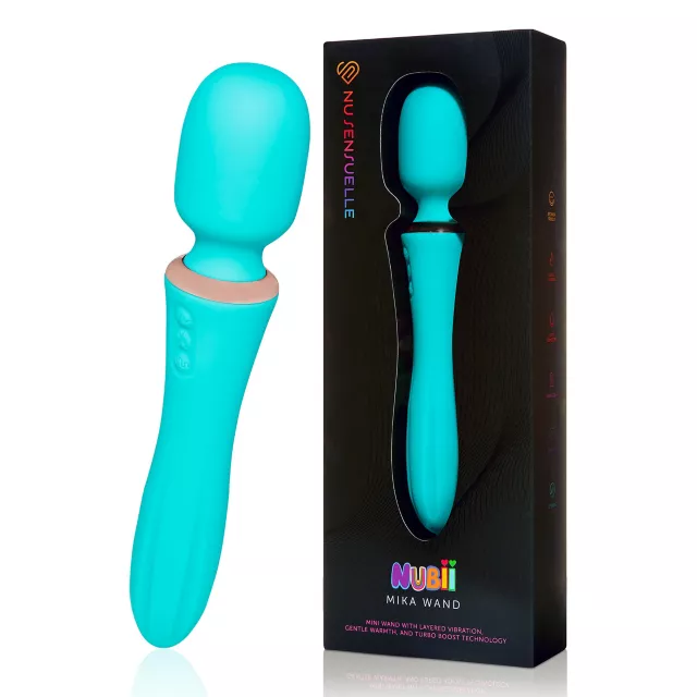 Mika 12-Speed Rechargeable Waterproof Wand Massager - 9 Inch at Spencer's