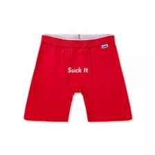 Red Suck It Boxer Briefs at Spencer's