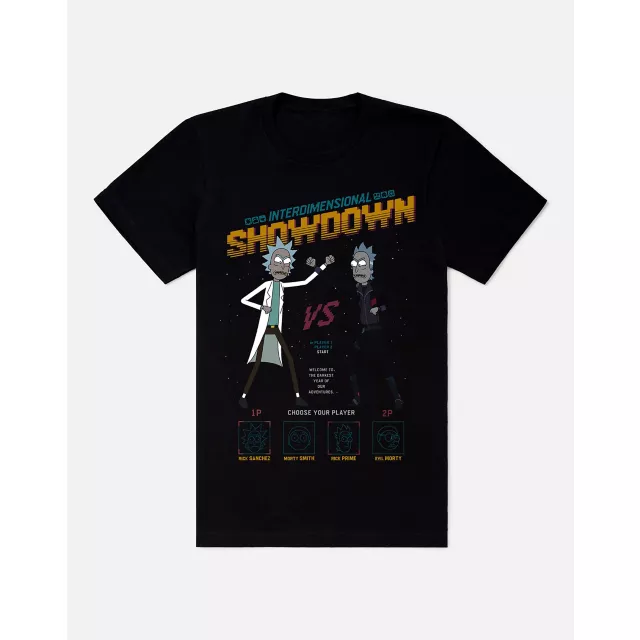 Interdimensional Showdown T Shirt - Rick and Morty