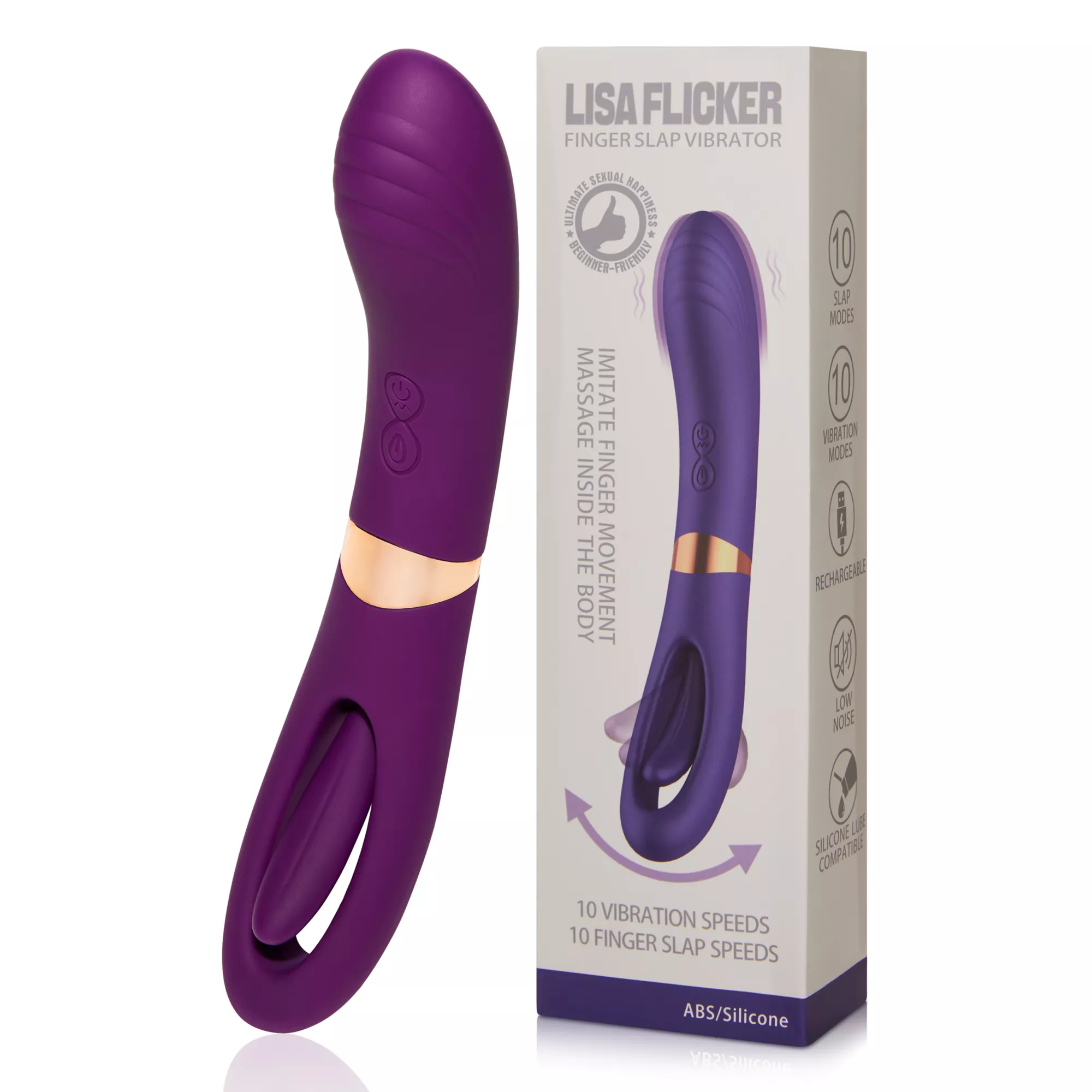 20-Function Rechargeable Waterproof Finger Slap Vibrator - 9 Inch at Spencer's