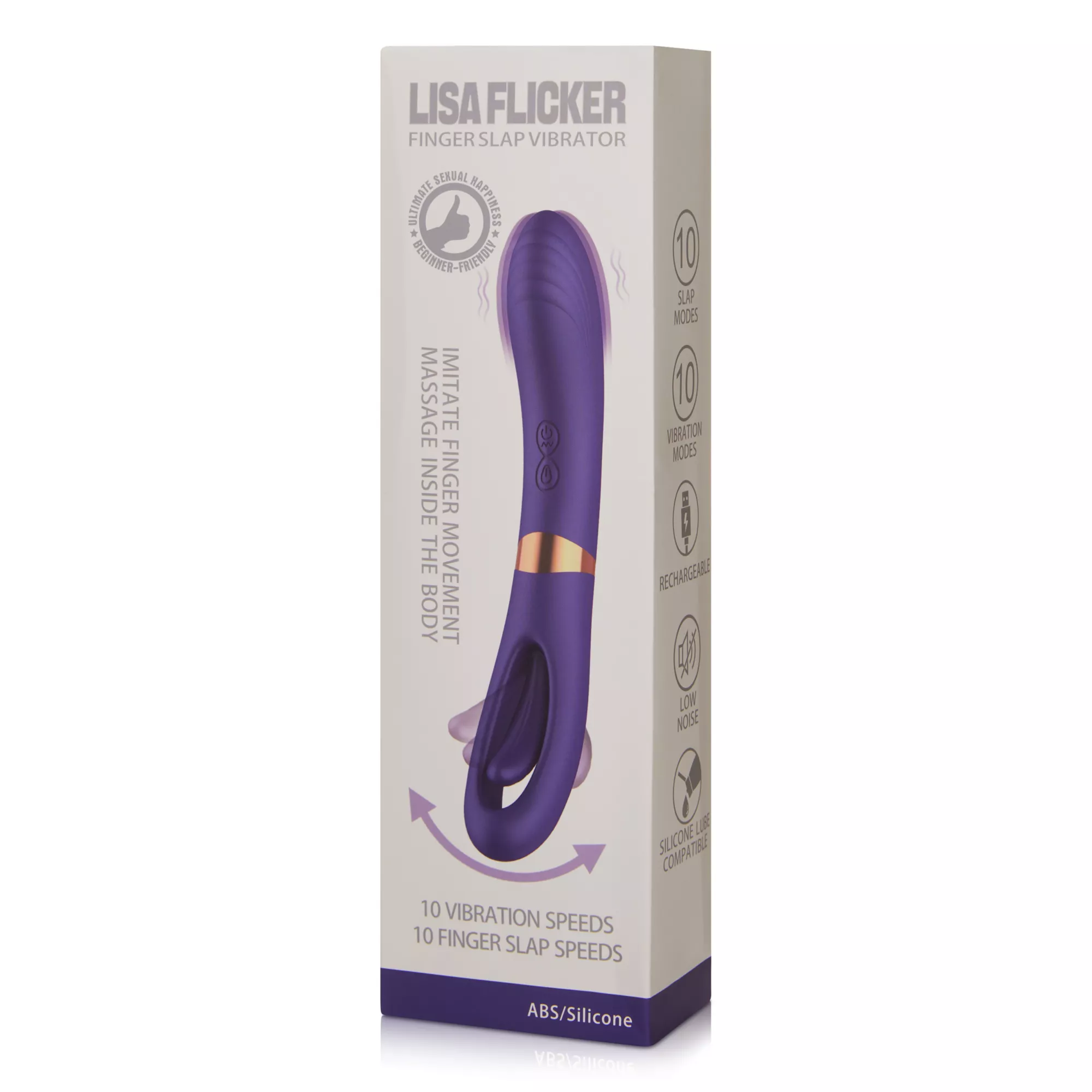 20-Function Rechargeable Waterproof Finger Slap Vibrator - 9 Inch at Spencer's