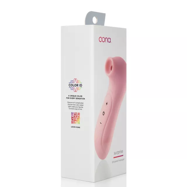 Oona Surprise Suction Vibrator Pink at Spencer's