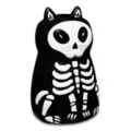 Cat Skeleton LED Light-Up Figure at Spencer's
