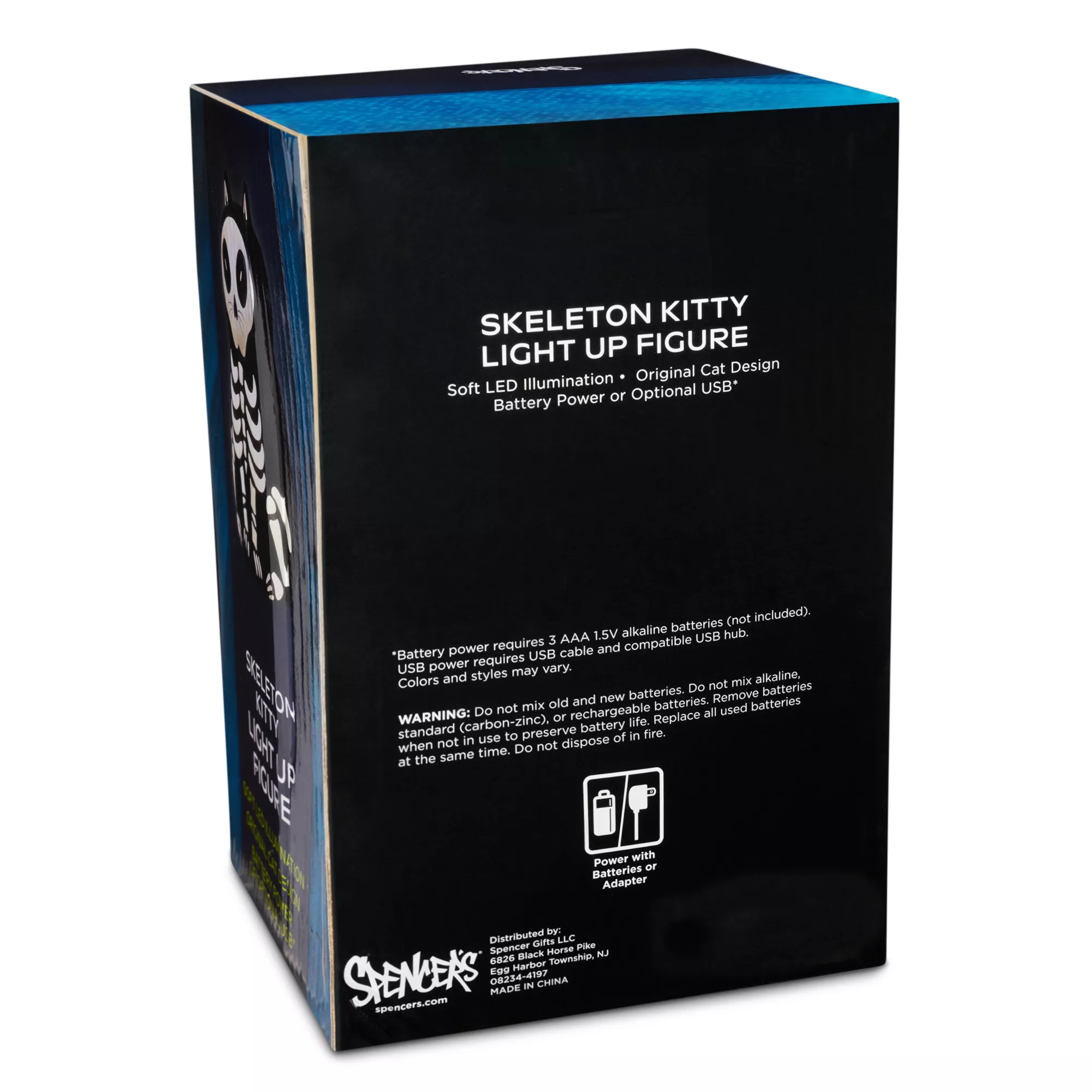 Cat Skeleton LED Light-Up Figure at Spencer's