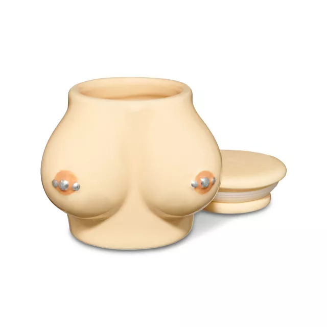 Pierced Boobs Molded Stash Jar