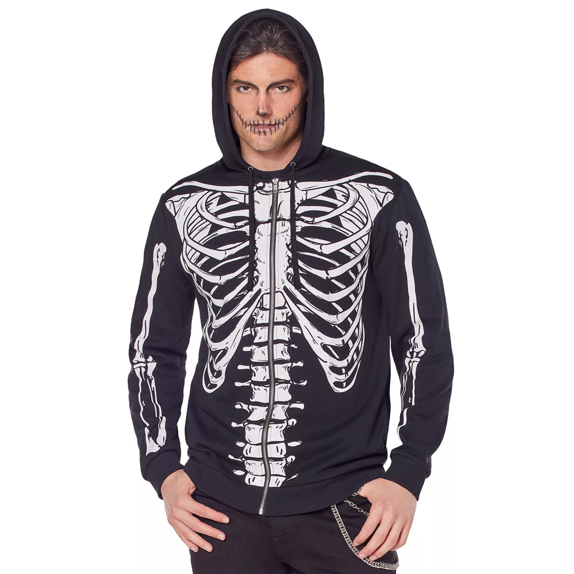 Skeleton Hoodie at Spencer's