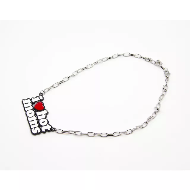 Silvertone I Heart Hot Moms Chain Necklace - Danny Duncan at Spencer's