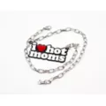 Silvertone I Heart Hot Moms Chain Necklace - Danny Duncan at Spencer's
