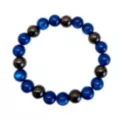 Gray and Blue Beaded Long Distance Bracelets at Spencer's